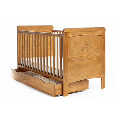 Beds Mattress Included on Disney Winnie The Pooh Piglet Deluxe Cot Bed Country Pine
