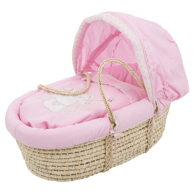 B IS FOR BEAR MOSES BASKET PINK