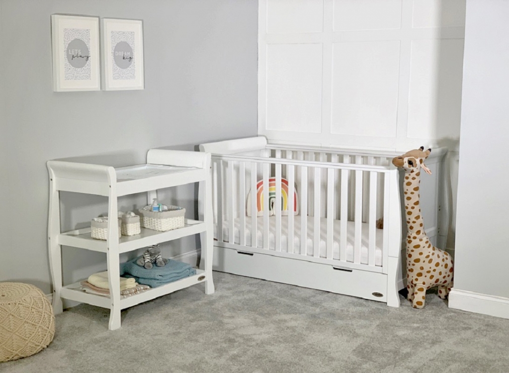 cot bed changing unit